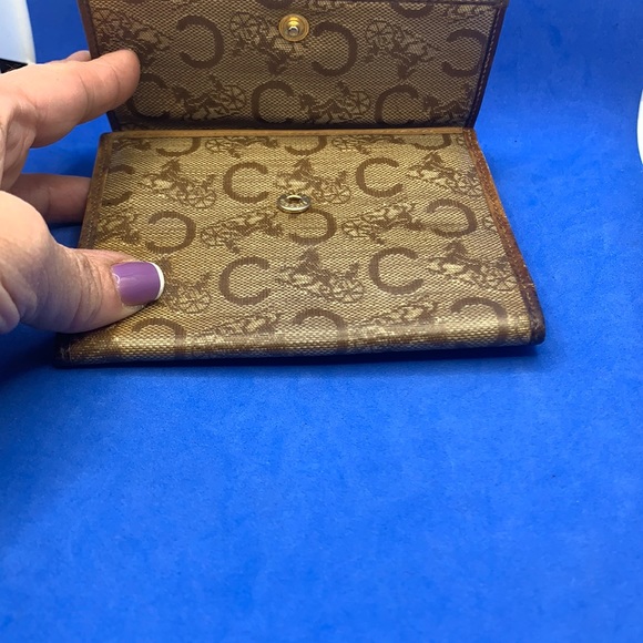 VINTAGE CELINE HORSE CARRIAGE BEIGE MONOGRAM Wallet - Picture 6 of 14